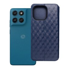 Flip Case Motorola Moto G57 Power Cubic Book Blue tok