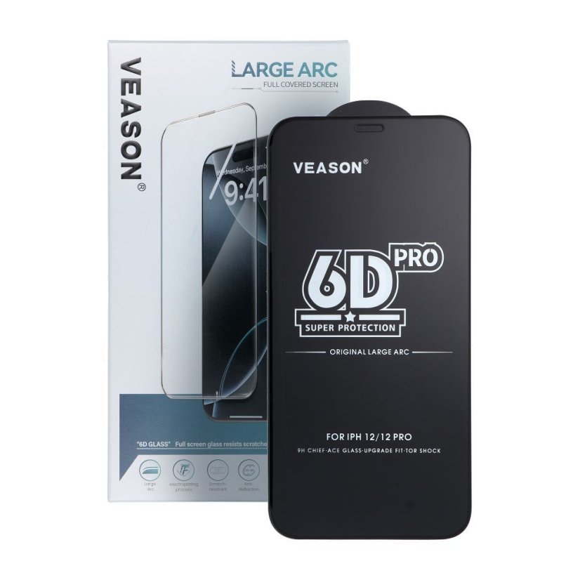 Ochranné tvrdené sklo 6D Pro Veason Glass (Set 10In1) - Xiaomi Redmi 14C Black