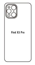 Hidrogél - hátsó védőfólia - OPPO Find X3 Pro 5G