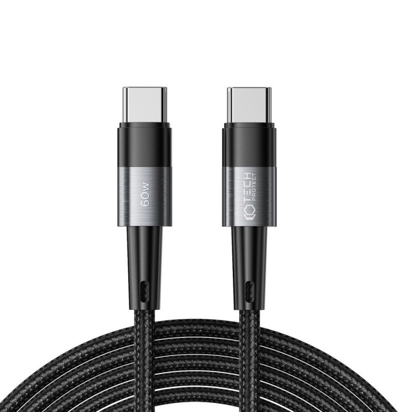 Kábel Tech-Protect Ultraboost Type-C Cable PD60W/3A 300cm Grey