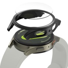 Kryt Ringke Slim & Tempered Glass Samsung Galaxy Watch 7 (44 mm) Titanium Black