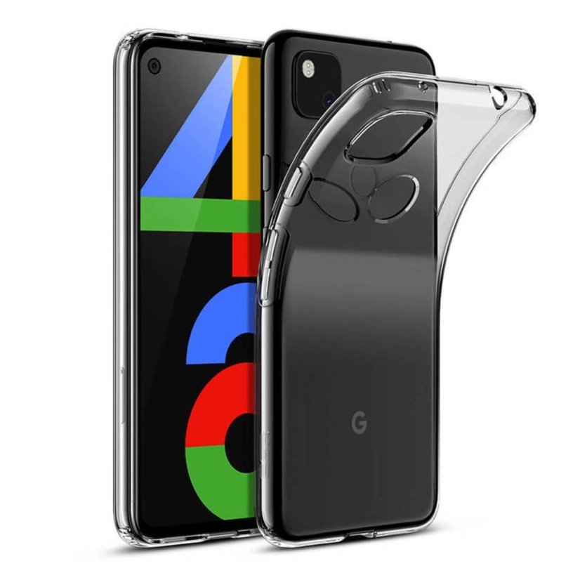 Kryt Case Google Pixel 4A Silikónový kryt s hrúbkou 0,5 mm Priesvitný