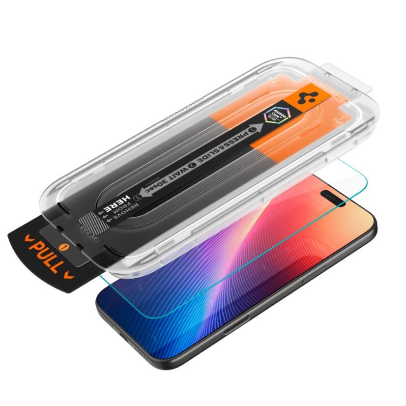 edzett védőüveg Spigen Glas.Tr "Ez Fit Pro Ac" iPhone 16 Pro Max / 17 Pro Max átlátszó