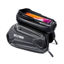 Kryt Držiak na bicykel Wildman Traveling Bag Bike Frame With Zipper 1,2L (4 "- 7") Xt6 Black Kryt Držiak na bicykel Wildman Traveling Bag Bike Frame With Zipper 1,2L (4 "- 7") Xt6 Black