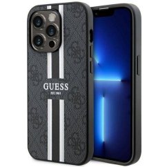 Kryt Original Faceplate Case Guess Guhmp14Lp4Rpsk iPhone 14 Pro (s MagSafe 4G Printed Stripes / Black)