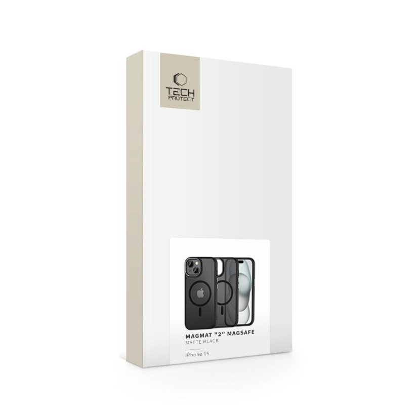 Kryt Tech-Protect Magmat ”2” Magsafe iPhone 15 Matte Black