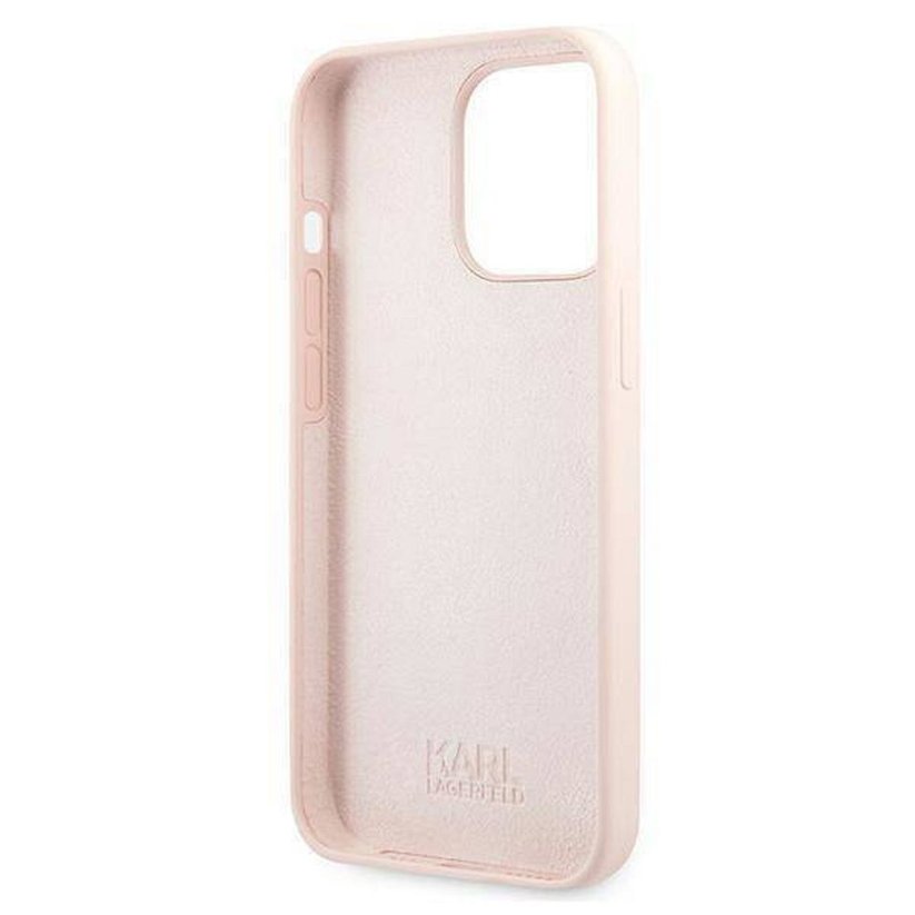 Kryt Original Faceplate Case Karl Lagerfeld Klhcp13Lslkhlp iPhone 13 Pro (Silicone K. Head / Light Pink)