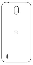 Hidrogél - hátsó védőfólia - Nokia 1.3