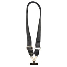 Guess Crossbody Strap PU 4G fém logó Black