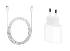 Rýchlonabíjacia súprava pre iPhone - 20W USB-C adaptér a USB-C / USB-C kábel s dĺžkou 2m