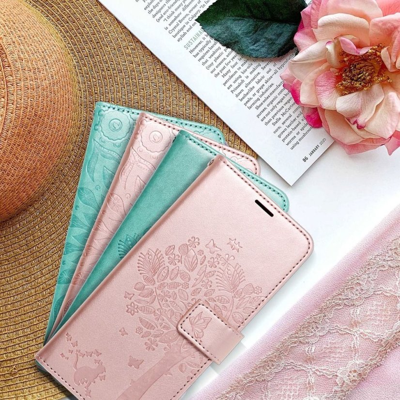 Tok MEZZO Book Case Xiaomi Redmi Note 10 Pro strom Rose Gold