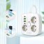 Tech-Protect Pcs3X4 Power Strip 2 Usb & 2 Type-C & 3 aljzat 200cm White