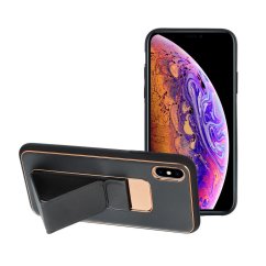 Kryt Leather Case Kickstand iPhone X Black