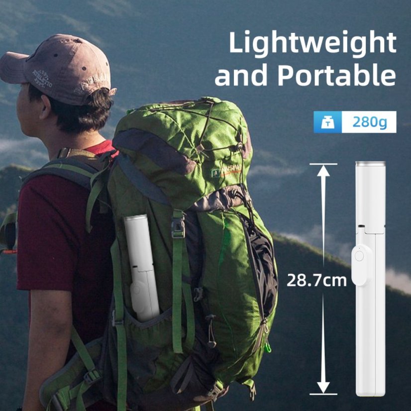 Selfie tyč Tech-Protect L09S Bluetooth Selfie Stick Tripod White