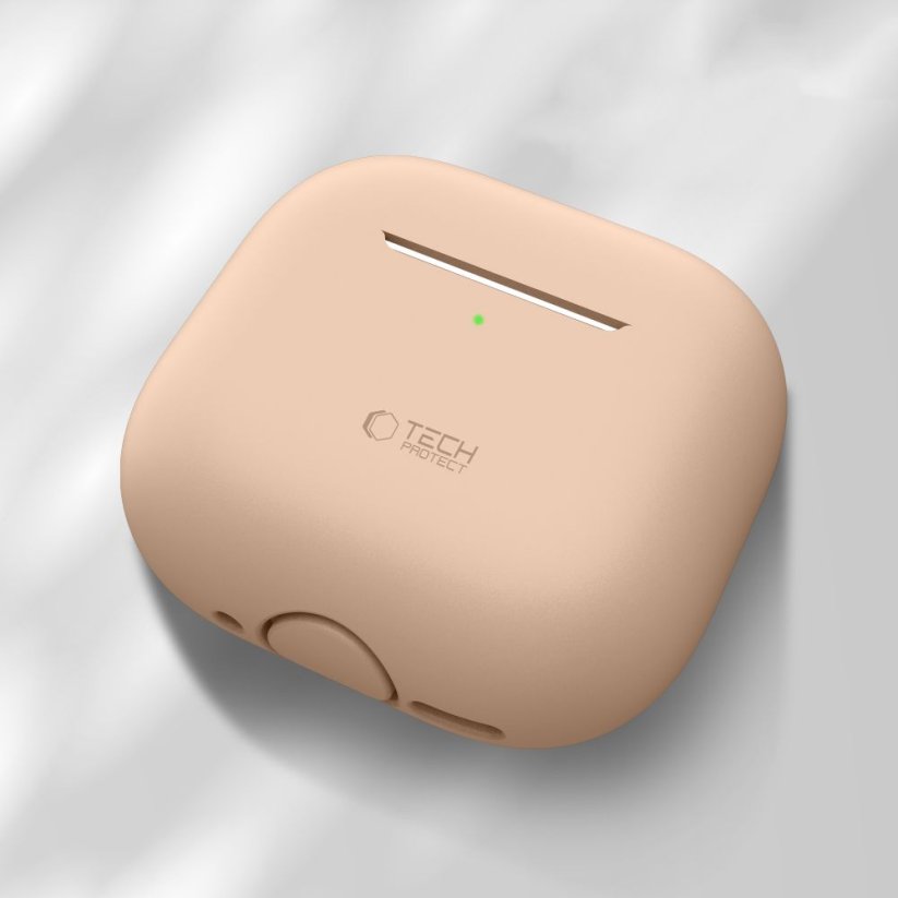 Kryt Tech-Protect Silicone Apple Airpods 4 Cafe Latte
