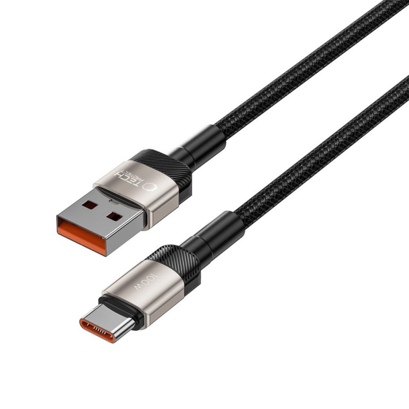 Kábel Tech-Protect Ultraboost Evo Type-C Cable 100W/5A 200cm Titanium