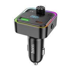 Nabíjačka auta Car Charger Hoco Qc3.0 Pd 30W With Transmitter Fm E81 Black