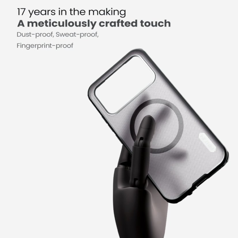 Nillkin Super Frosted PRO Magnetic zadný kryt pre Poco F8 Pro Transparent Black