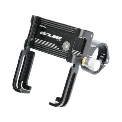 Kryt Držiak na bicykel Gub Bike Holder Mobile Phone + Silicone Bandage P10 Aluminium Black
