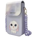 Kryt Nimmy Set 3v1 Phone Bag + Wallet + Gps Cover Big Eyed Pet 2.0 Rabbit Purple