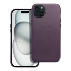 Kryt Leather Mag Cover Case iPhone 15 Plus Dark Violet