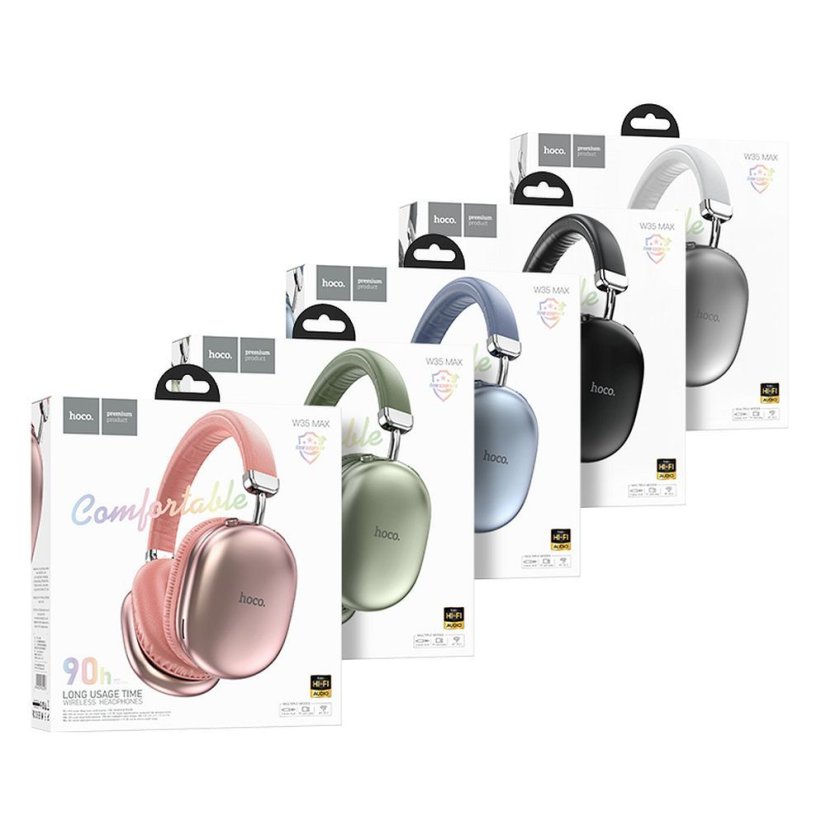 Slúchadlá Wireless Headphones Hoco W35 Max Green