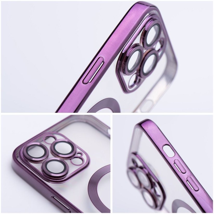 Kryt Electro Mag Cover Case s MagSafe iPhone 12 Deep Purple