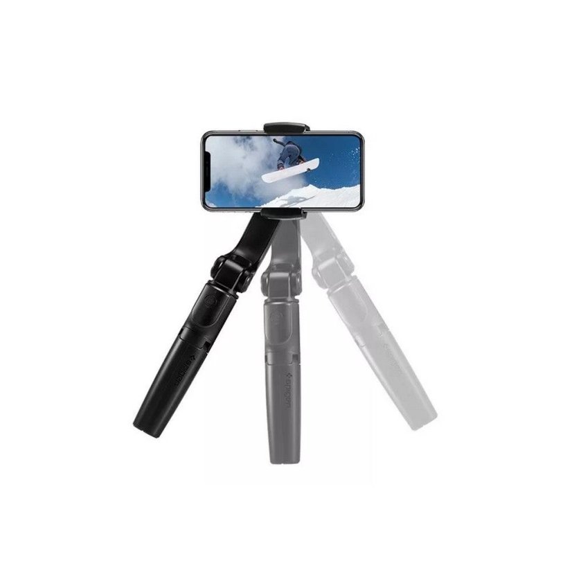 Selfie tyč Spigen S610W Gimbal Bluetooth Selfie Stick Black