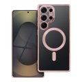 Kryt Case Samsung Galaxy S25 Ultra Electro Mag Cover s MagSafe Gold-Rose