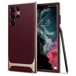 Kryt Spigen Neo Hybrid Samsung Galaxy S22 Ultra Burgundy