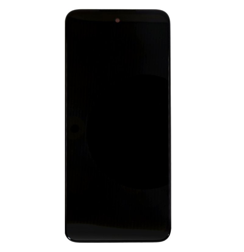 Kijelző kerettel Xiaomi Redmi 10 (2022) Black (Service Pack - eredeti pótalkatrész)