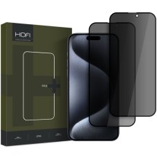 2ks v balení, set Anti-Spy ochranných skiel Glass Pro+ 2-Pack iPhone 16 Pro / 17 / 17 Pro Privacy