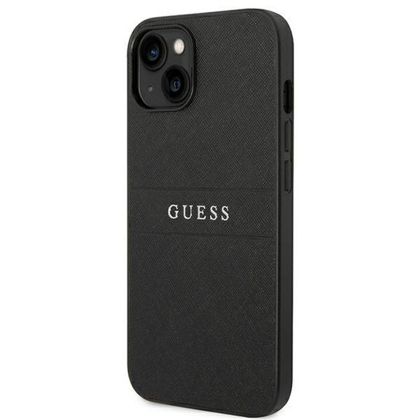 Kryt Original Faceplate Case Guess Guhcp14Mpsasbbk iPhone 14 Plus (Saffiano With Metal Logo / Black)