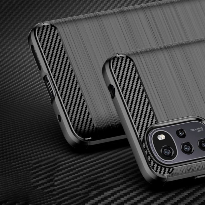 Kryt Tech-Protect TPUcarbon Motorola Moto G22 / E32 / E32S black