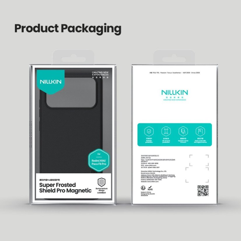 Nillkin Super Frosted PRO Magnetic zadný kryt pre Poco F8 Pro Black