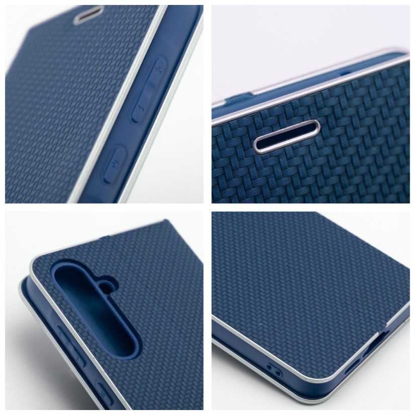 Tok LUNA Book Carbon Case Xiaomi Redmi Note 11 / 11S Blue