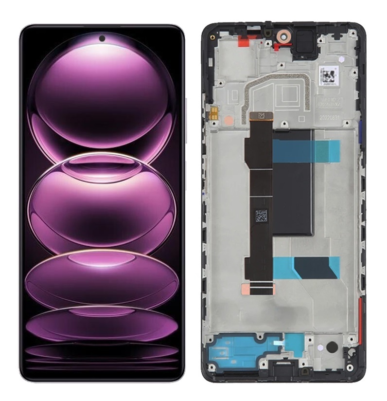 LCD kijelző + érintőképernyő Xiaomi Redmi Note 12 Pro 5G keretben Xiaomi Redmi Note 12 Pro 5G kerettel
