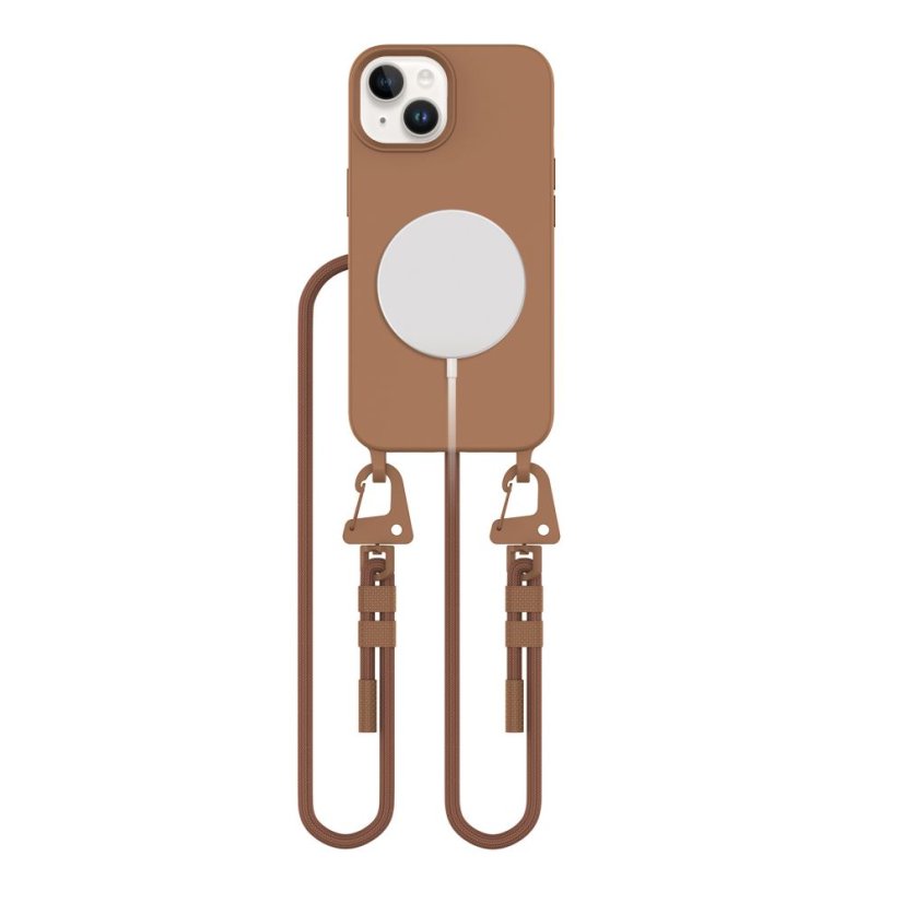 Kryt Tech-Protect Magnecklace Magsafe iPhone 14 Chocolate Brown