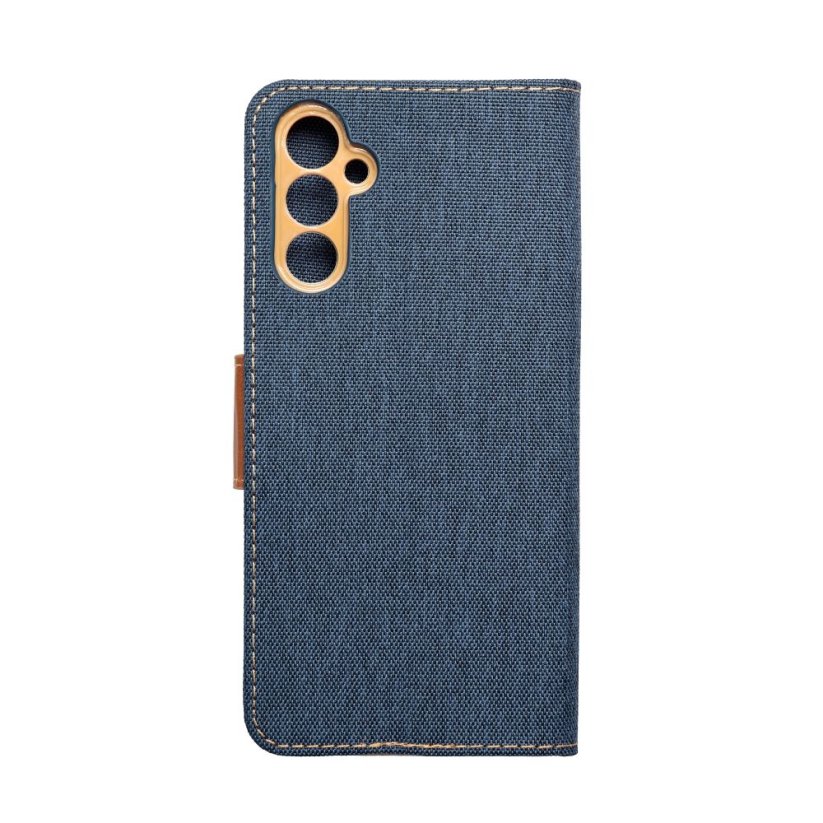 Kryt Canvas Book Case Samsung Galaxy A14 4G / A14 5G Navy Blue