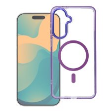 Kryt Case Frame Clear Hybrid Mag Cover s MagSafe Samsung Galaxy A57 Purple
