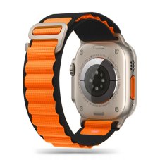 Remienok Tech-Protect Nylon Pro Apple Watch 8 / 9 / 10 / 11 / SE / Ultra (44 / 45 / 46 / 49 mm) Black/Orange
