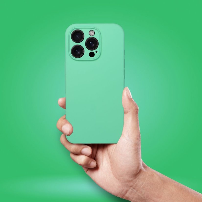 Kryt Case iPhone 15 Pro Silicone 2mm s MagSafe Mint