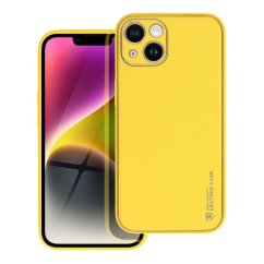Kryt Leather Case iPhone 14 Yellow