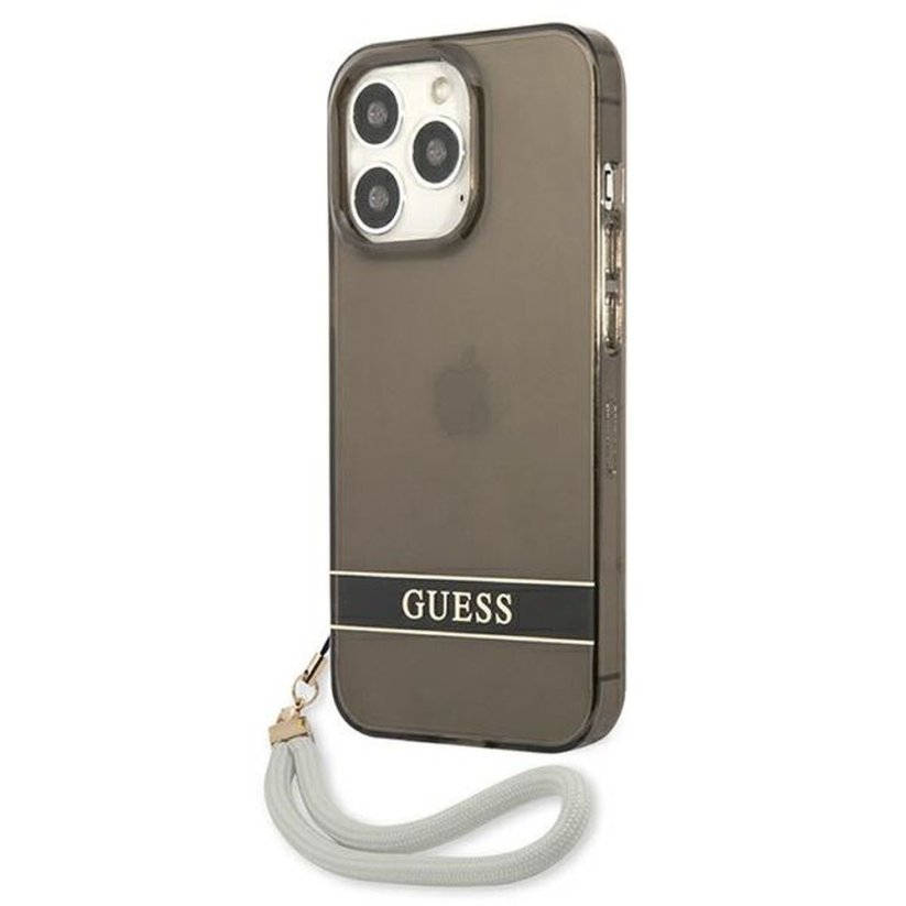 Kryt Original Faceplate Case Guess Guhcp13Lhtsgsk iPhone 13 Pro (Translucent / Black)