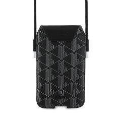 Lacoste PVC Blend Monogram taška na telefón XL Black