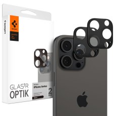 Ochranné sklo zadnej kamery 2ks v balení, set ochranných skiel zadnej kamery Spigen Optik.Tr Camera Protector 2-Pack iPhone 14 Pro / Pro Max / 15 Pro / Pro Max / 16 Pro / Pro Max Black