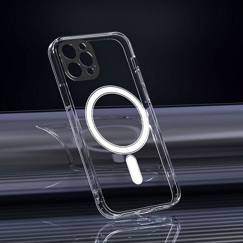Kryt Clear Mag Cover (Mid) Case s MagSafe iPhone 14 Pro Max Priesvitný