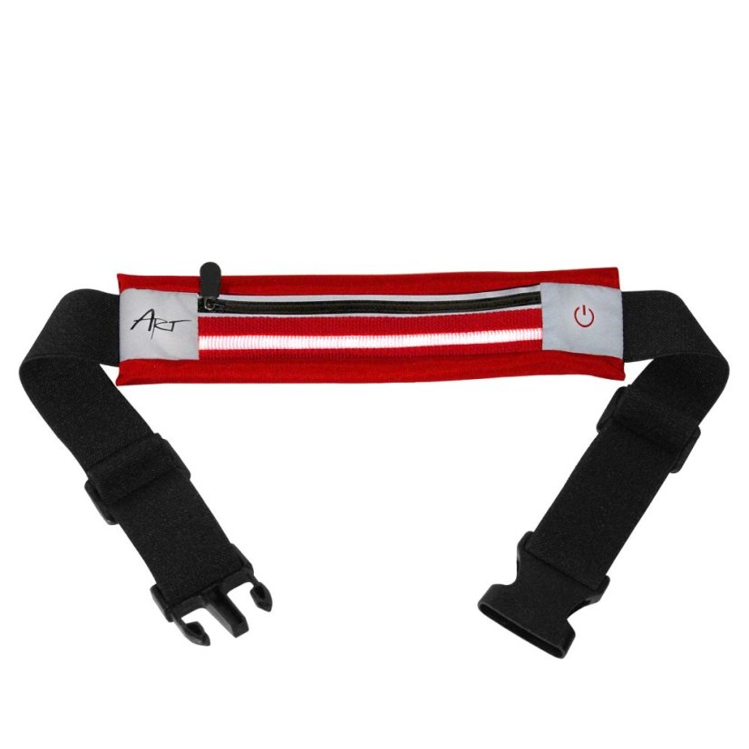 Tok Art Sport Belt With Case And Light Aps-01R Red