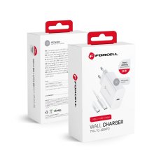 Kábel Phone Charger Forcell F-Energy USB C Qc4.0 Pd 3A 25W + Cable USB C to USB C Tfk-Tc-25Wpd White