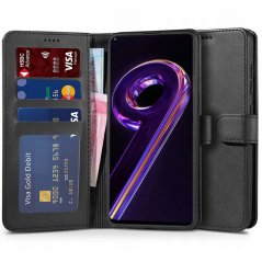 Kryt Tech-Protect Wallet Realme 9 4G / 9 Pro+ Plus Black Kryt Tech-Protect Wallet Realme 9 4G / 9 Pro+ Plus Black